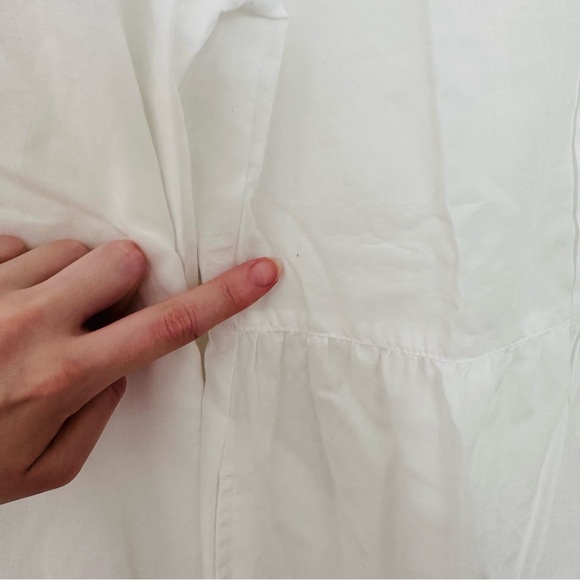 Candy Stripper White Ribbon Boxy Collared Dress Japan J Fashion - Picture 6 of 6